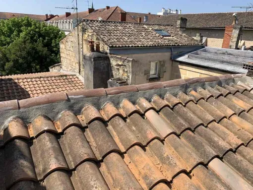 Remplacement de faîtage et rive mortier à saintes, Rochefort, GALOPIN Toiture