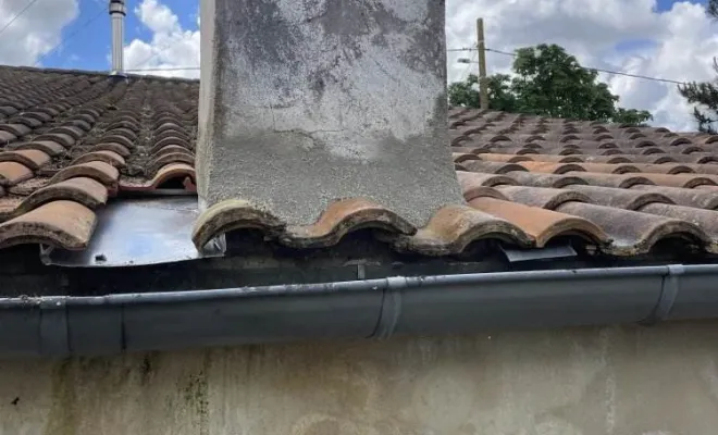 Changement de zinguerie sur cheminée à Tonnay Charente, Rochefort, GALOPIN Toiture