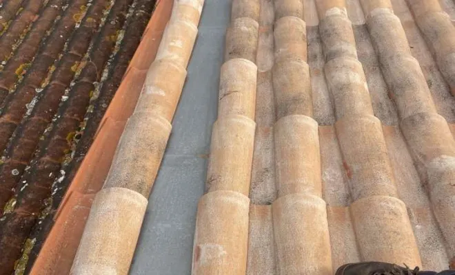 Réflection d’une rive mortier avec chenaux zinc à Royan, Rochefort, GALOPIN Toiture