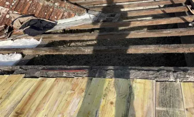 Travaux de pose de volige avec ecran et liteaux bois à Rochefort, Rochefort, GALOPIN Toiture