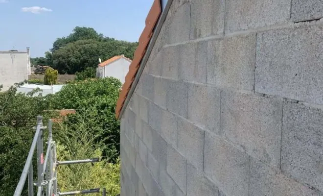 Installation de zinc sur bandeaux à Fouras, Rochefort, GALOPIN Toiture