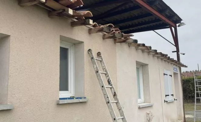 Installation de bandeaux bois et gouttière à la vergne, Rochefort, GALOPIN Toiture