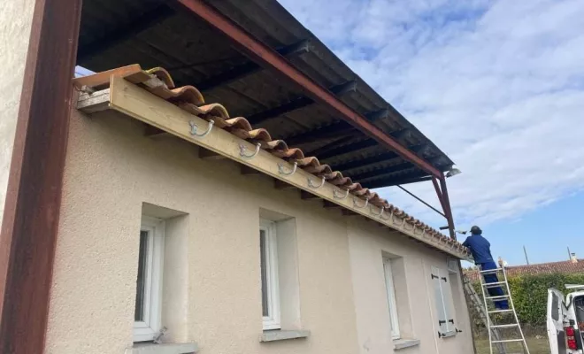 Installation de bandeaux bois et gouttière à la vergne, Rochefort, GALOPIN Toiture